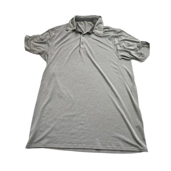 Patagonia Shirt Polo Short Sleeve Mens M Gray Poly Tencel Stretch Knit - Picture 1 of 8